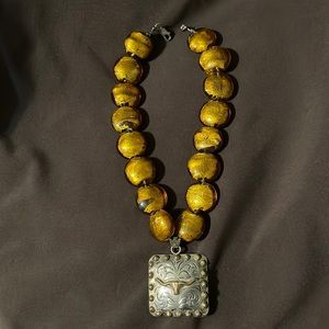 Nice western concho necklace, please note measurements in pictures